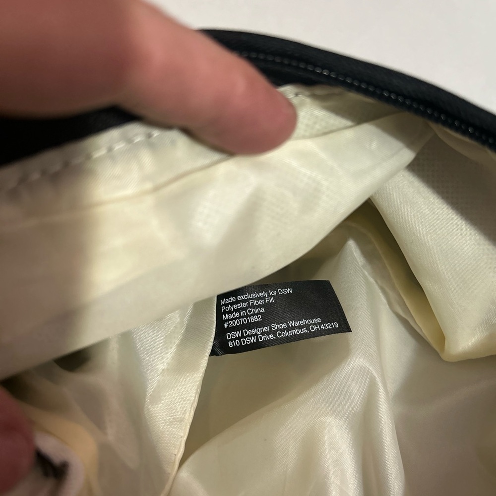 DSW Black /Brown Canvas Backpack/Bookbag - Picture 5 of 6